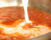 生ウニのスープスパゲティの作り方3
