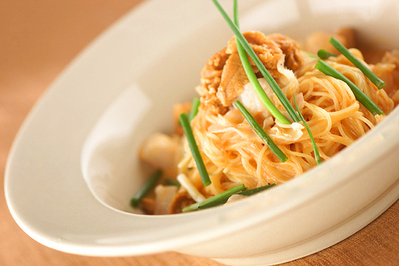 生ウニのスープスパゲティ レシピ 作り方 E レシピ 料理のプロが作る簡単レシピ