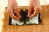 くまさんデコ巻き寿司の作り方の手順4