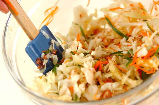 塩もみキャベツの梅和えの作り方の手順6