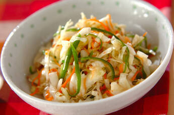 塩もみキャベツの梅和え