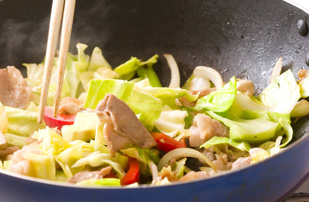 豚肉と野菜のみそ炒めの作り方の手順2