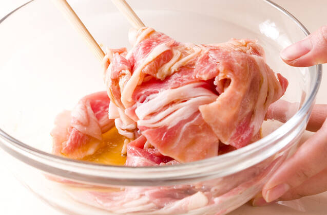 豚肉と野菜のみそ炒めの作り方の手順1