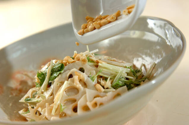 レンコンとホタテのエスニック風サラダの作り方の手順6