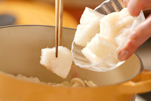 タラのホワイトスープの作り方の手順8