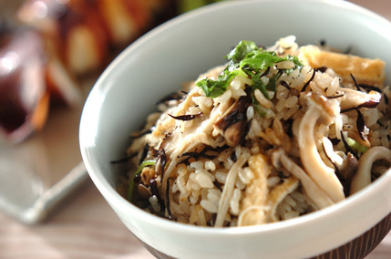 キノコの炊き込みご飯