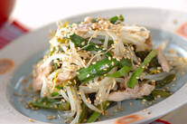 モヤシの黒酢炒め