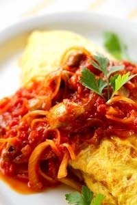 鶏もも肉のオムライス