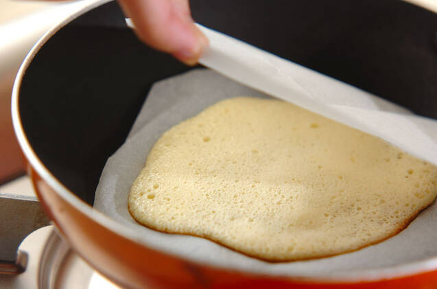 パンダのオムレツケーキの作り方の手順8