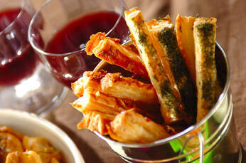 2色の和風グリッシーニパイ