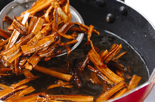 ゴボウのパスタの作り方の手順7