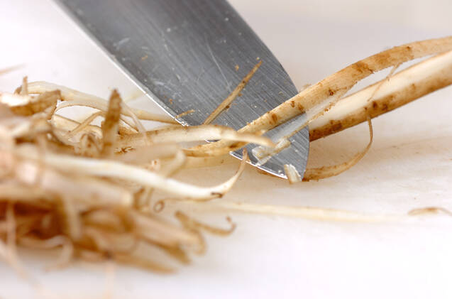 ゴボウのパスタの作り方の手順1