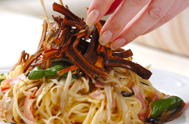 ゴボウのパスタの作り方の手順12