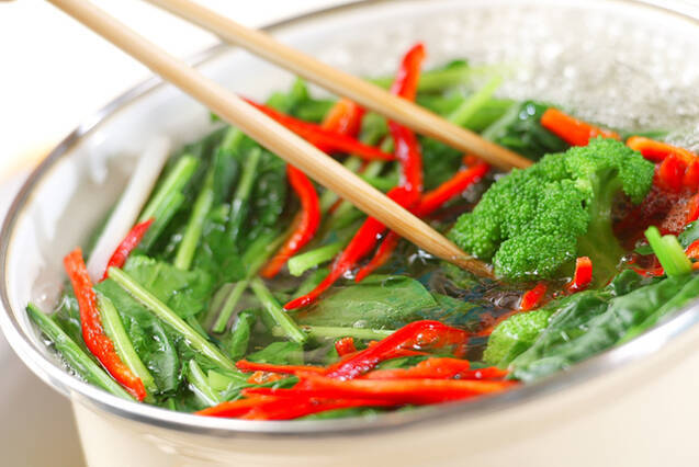 ビタミンお浸しの作り方の手順2