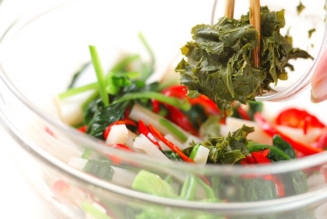 ビタミンお浸しの作り方の手順3