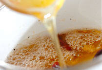 ハモのベニエ・野菜のマリネ添えの作り方の手順1