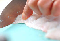 ハモのベニエ・野菜のマリネ添えの作り方の手順5