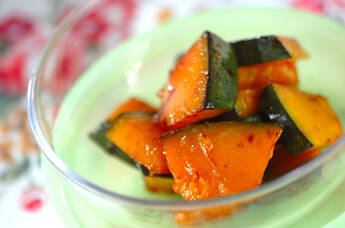カボチャのポン酢ソテー