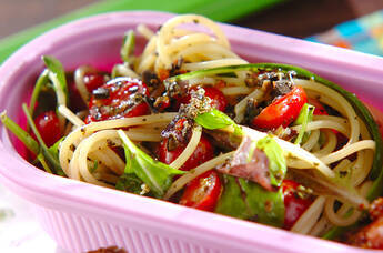 トマトとオレガノのサッパリパスタ