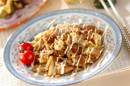 豚バラとキャベツのショウガ焼き