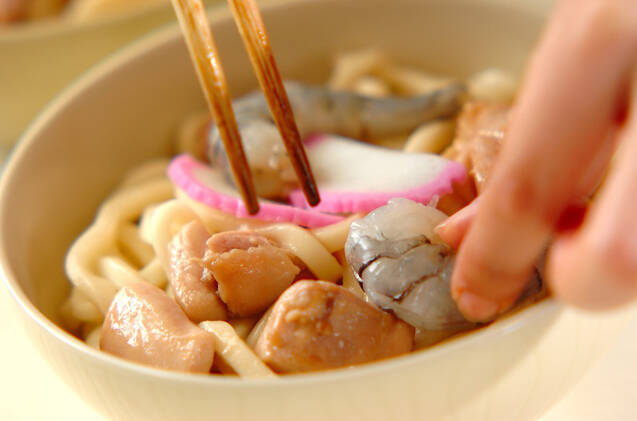 小田巻き蒸し（うどん入り茶碗蒸し）の作り方の手順8