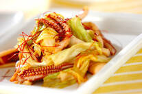 イカとキャベツの焼き肉ダレ炒め