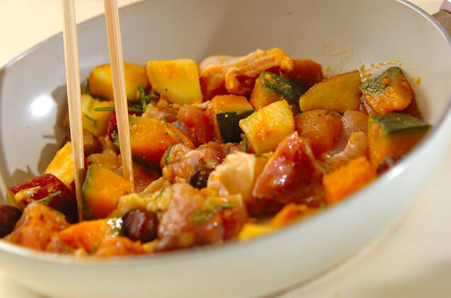 秋色チキンソテーの作り方の手順5