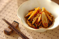 ゴボウのゴマしょうゆ漬け