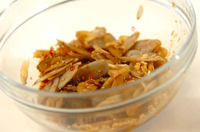 ゴボウのゴマしょうゆ漬けの作り方の手順5