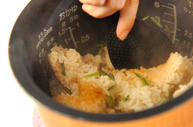 刻み漬け物入りご飯の作り方の手順3