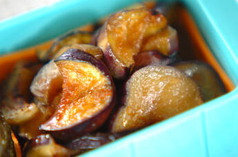 ナスのショウガじょうゆ炒め