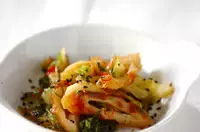 セロリとちくわのきんぴら