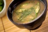 納豆オクラのみそ汁