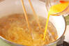卵とナメコのとろみ汁の作り方の手順4