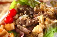 牛肉のガーリックライス