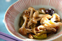 炒めキノコのマリネ