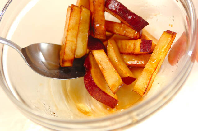 大学イモ風スティックの作り方の手順2