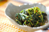 青菜のピーナッツ和え