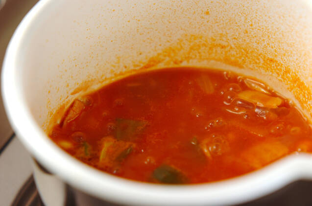 トマトスープの作り方の手順3
