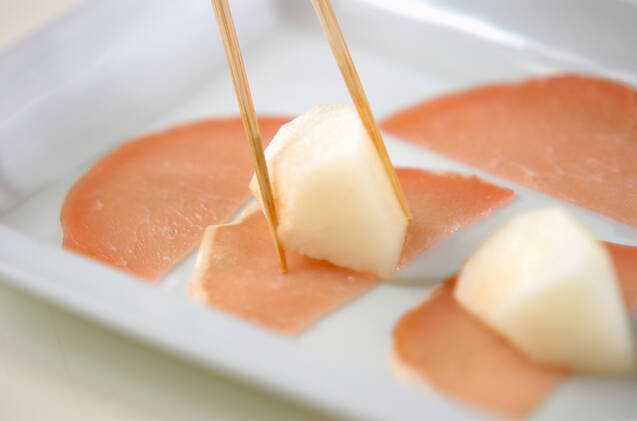 梨のちょこっとオードブルの作り方の手順2