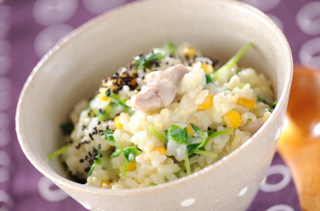 鶏の豆乳きび粥