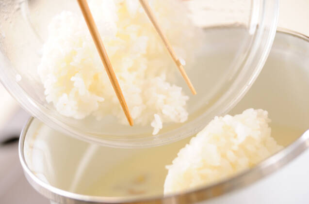 鶏の豆乳きび粥の作り方の手順5