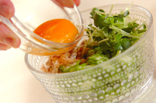 オクラと納豆の混ぜまぜサラダの作り方の手順4