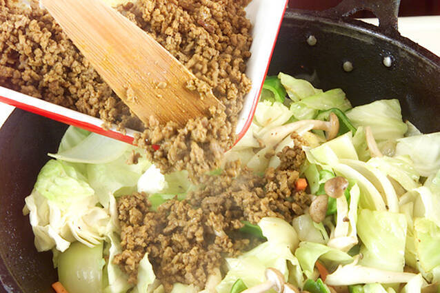 春キャベツのカレー炒めの作り方の手順4