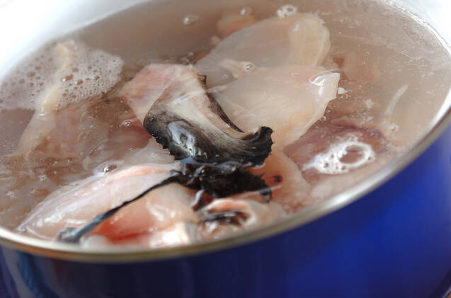 あったかアンコウ鍋の作り方の手順1