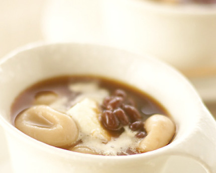 冷やしコーヒーぜんざい