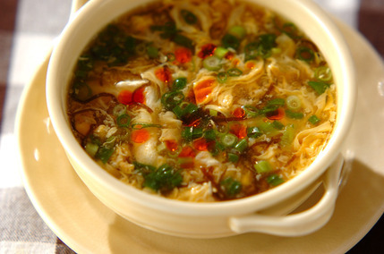 もずくのサンラータン風スープ