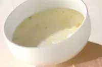 枝豆入りミルキースープ