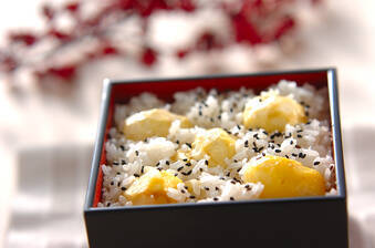 栗の炊きおこわ