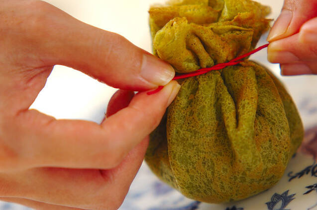 抹茶のアイスクレープの作り方の手順12